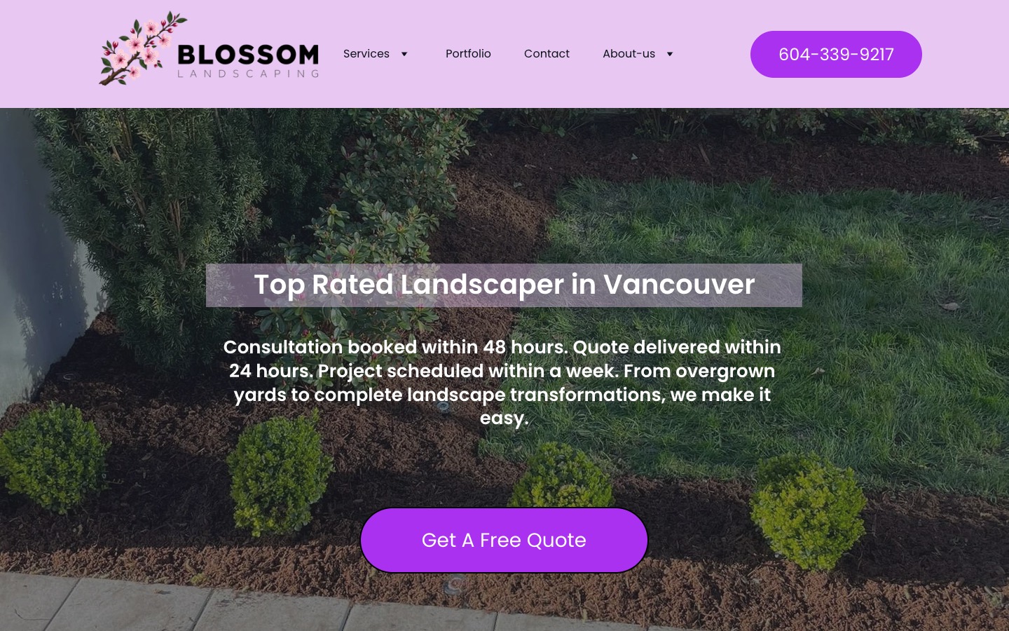 The current homepage
